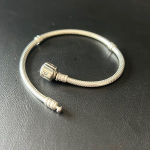 Pandora Moments Barrel Clasp Snake Chain Bracelet